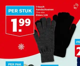 Hoogvliet I-touch handschoenen per stuk aanbieding