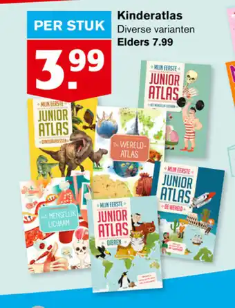 Hoogvliet Kinderatlas per stuk aanbieding