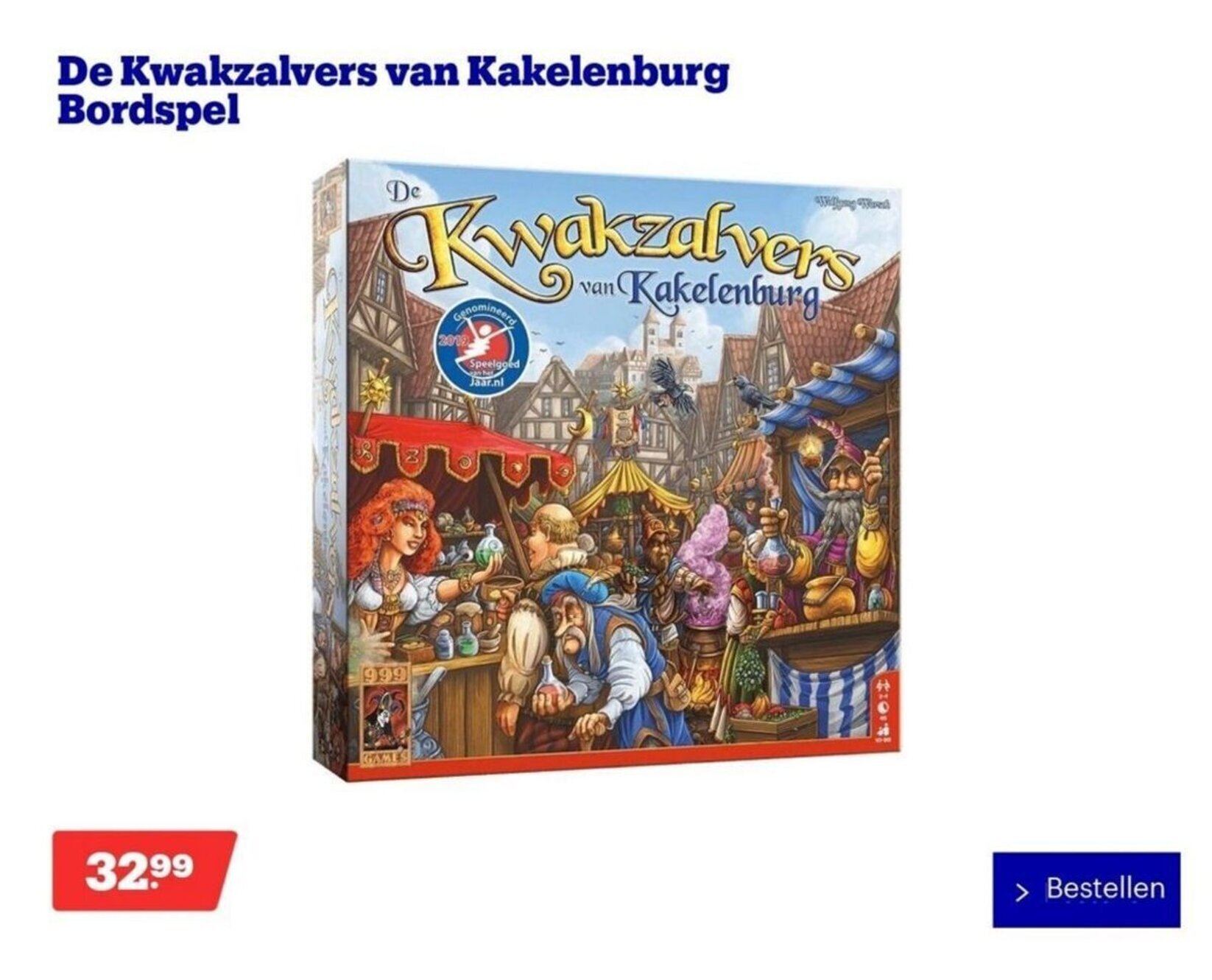 De Kwakzalvers van Kakelenburg Bordspel aanbieding bij De Kwakzalvers van Kakelenburg Bordspel aanbieding bij