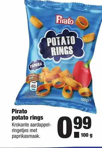 ALDI Pirato potato rings 100 gram aanbieding