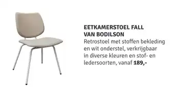 Nijhof Eetkamerstoel Fall Van Bodilson aanbieding