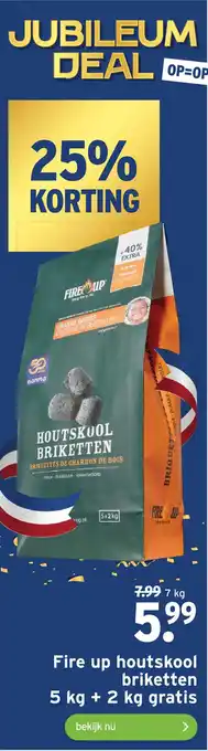 GAMMA Fire up houtskool briketten aanbieding