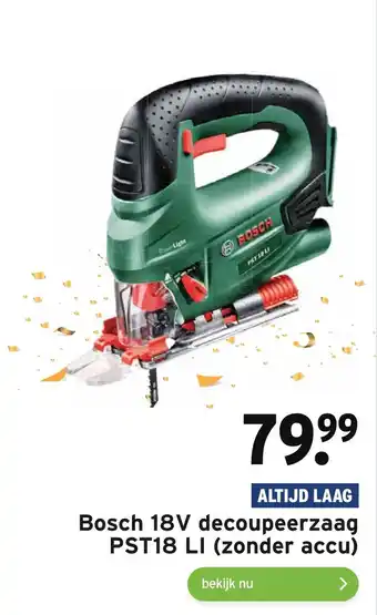 GAMMA Bosch 18V decoupeerzaag aanbieding