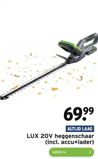 GAMMA LUX 20V heqgenschaar aanbieding