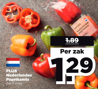PLUS Plus nederlandse paprikamix aanbieding