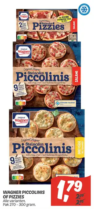 Dekamarkt Wagner piccolinis of pizzies aanbieding