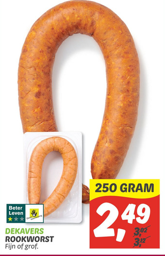 Dekamarkt Rookworst aanbieding