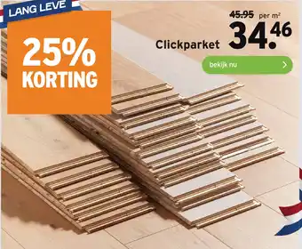 GAMMA Clickparket aanbieding