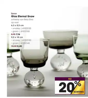 HANOS Serax Glas Eternal Snow 20% Korting aanbieding