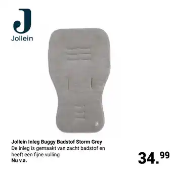 Van Asten BabySuperstore Jollein Inleg Buggy Badstof Storm Grey aanbieding