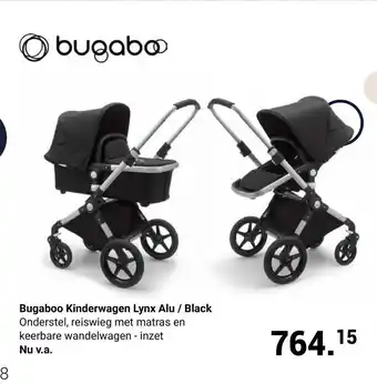 Van Asten BabySuperstore Bugaboo Kinderwagen Lynx Alu/ Black aanbieding