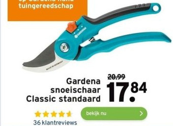 GAMMA Gardena snoeischaar classic standaard aanbieding