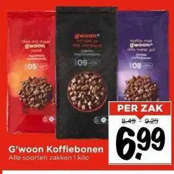 Vomar Voordeelmarkt G'woon koffiebonen aanbieding