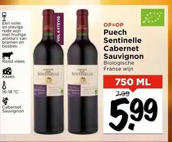 Vomar Voordeelmarkt Puech sentinelle cabernet sauvignon aanbieding