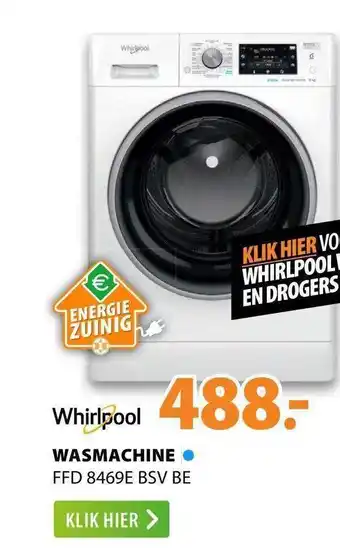 Expert Whirlpool wasmachine ffd 8469e bsv be aanbieding