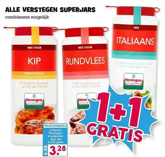 Boon`s Markt Alle verstegen superjars 1+1 gratis aanbieding