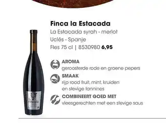 HANOS Finca la estacada la estacada syrah - merlot uclés aanbieding