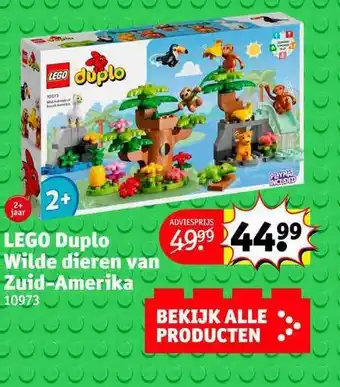 Kruidvat Lego duplo wilde dieren van zuid-amerika aanbieding