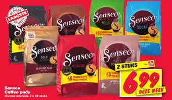 Nettorama Senseo Coffee pads 2*48st aanbieding