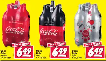 Nettorama Coca-Cola 4*1.5L aanbieding