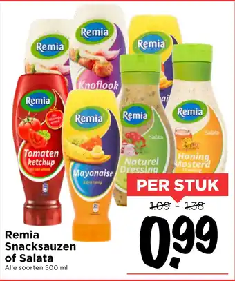 Vomar Voordeelmarkt Remia Snacksauzen of Salata aanbieding