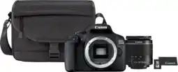 MediaMarkt Canon eos 2000d + ef-s 18-55 dc + sb130 cameratas + 16gb aanbieding