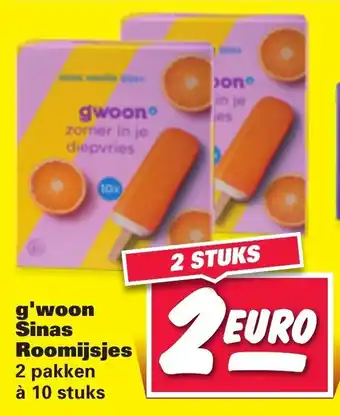 Nettorama G'woon Sinas roomijsjes 2*10st aanbieding