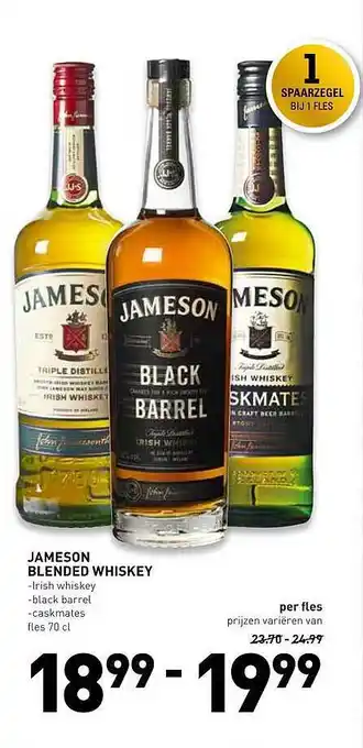 De Kweker Jameson Blended Whiskey Irish Whiskey, Black Barrel Of Caskmates aanbieding