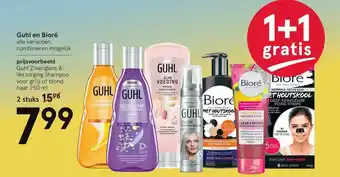 Etos Guhl En Bioré 1+1 Gratis aanbieding