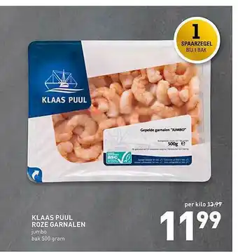 De Kweker Klaas Puul Roze Garnalen Jumbo aanbieding