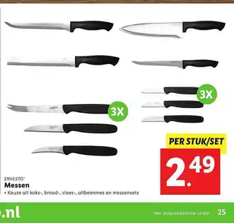 Lidl Ernesto Messen aanbieding