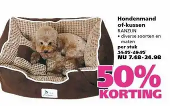 Ranzijn Hondenmand of -kussen ranzijn 50% korting aanbieding