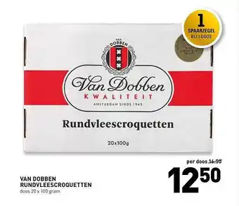 De Kweker Van Dobben Rundvleescroquetten aanbieding