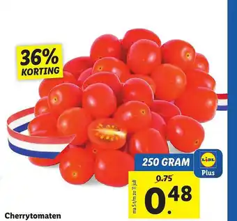 Lidl Cherrytomaten 36% Korting aanbieding