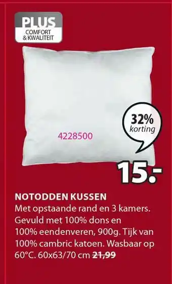 Jysk Notodden Kussen 32% Korting aanbieding