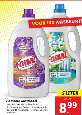 Lidl Formil Vloeibaar Wasmiddel aanbieding