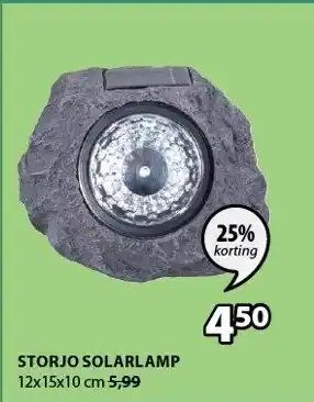 Jysk Storjo Solarlamp 12x15x10cm aanbieding