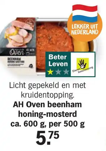 Albert Heijn AH Oven beenham honing-mosterd aanbieding