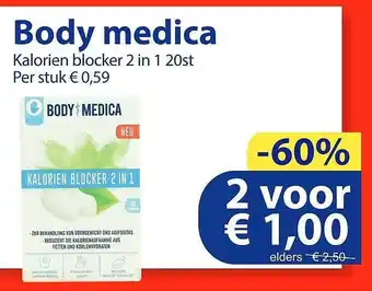 Die Grenze Body medica kalorien blocker 2 in 1 20st aanbieding