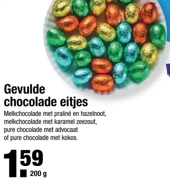 ALDI Gevulde chocolade eitjes 200g aanbieding