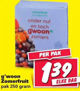 Nettorama G'woon Zomerfruit 250g aanbieding