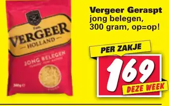 Nettorama Vergeer geraspte kaas 300g aanbieding