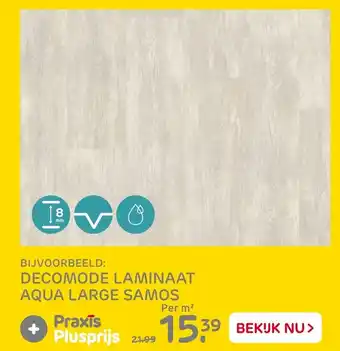 Praxis Decomode Laminaat aqua large Samos aanbieding