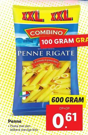 Lidl Combino Penne 600g aanbieding