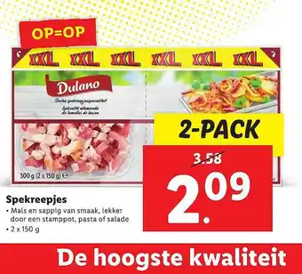 Lidl Dulano Spekreepjes 150g aanbieding