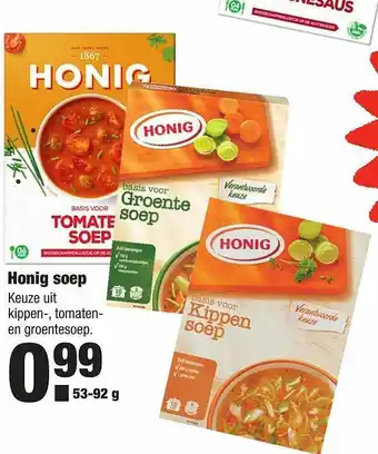 ALDI Honig Soep : Kippen-, Tomaten- En Groentesoep aanbieding