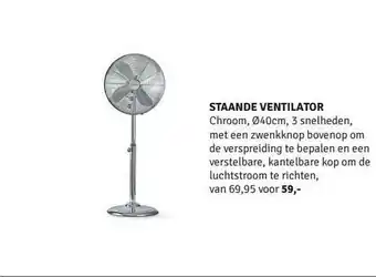 Nijhof Staande Ventilator aanbieding