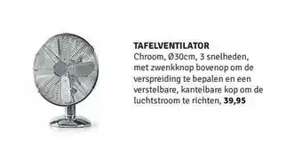 Nijhof Tafelventilator aanbieding