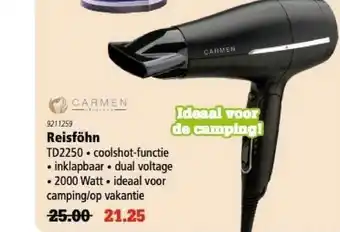 Marskramer Carmen Reisföhn TD2250 aanbieding
