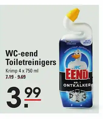 Sligro WC-Eend Toiletreinigers 750ml aanbieding